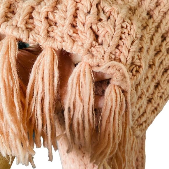 NEW Universal Thread Blush Pink Hand Knit Chunky Knit Wool Scarf - Picture 3 of 7